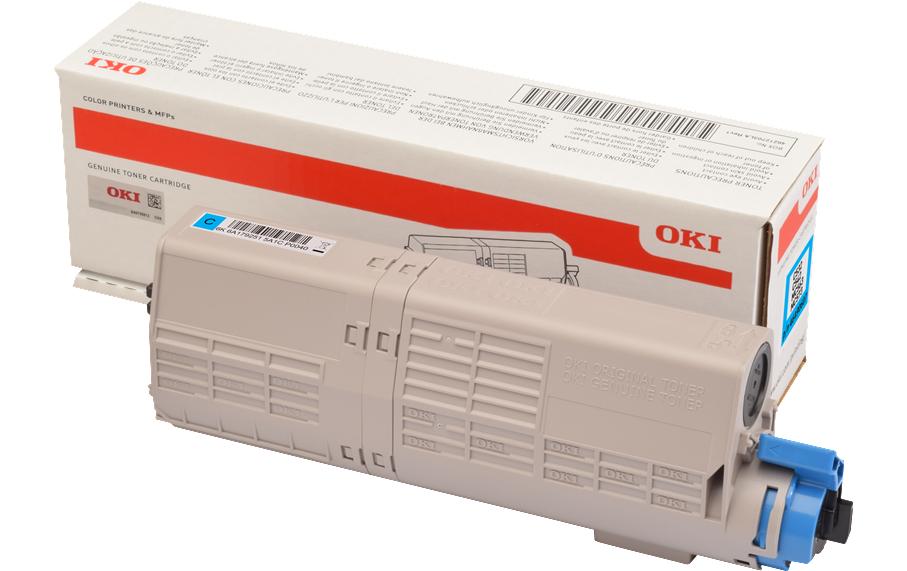 OKI Toner – cyan, 6000 Seiten – für Farb-Laserdrucker/Multifunktionsgeräte