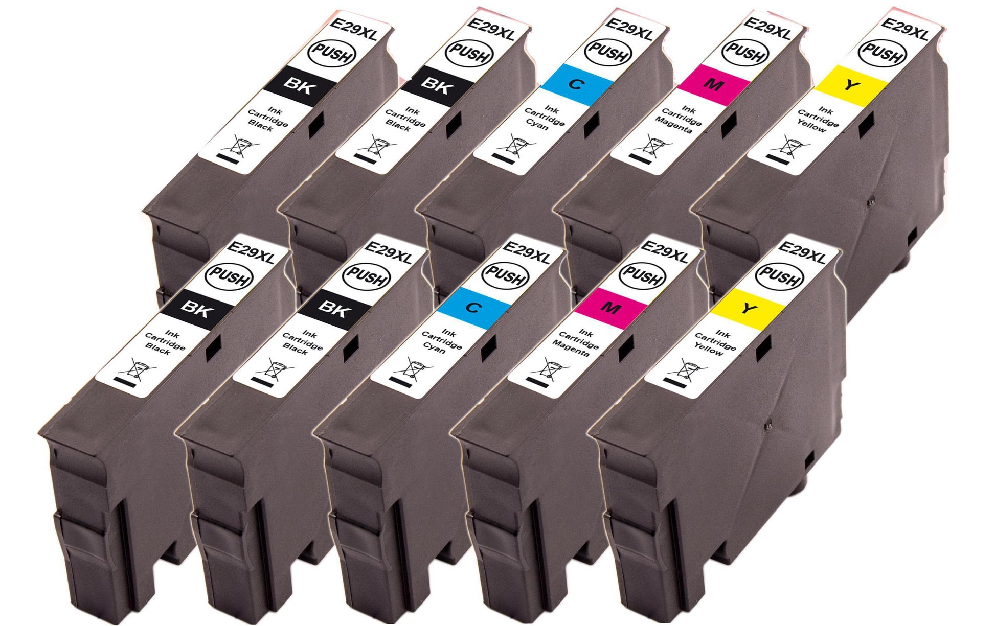 Peach 29XL Tintenpatronen-Multipack, Schwarz/Cyan/Magenta/Gelb (Kompatibel) – für Epson XP-235/240/245