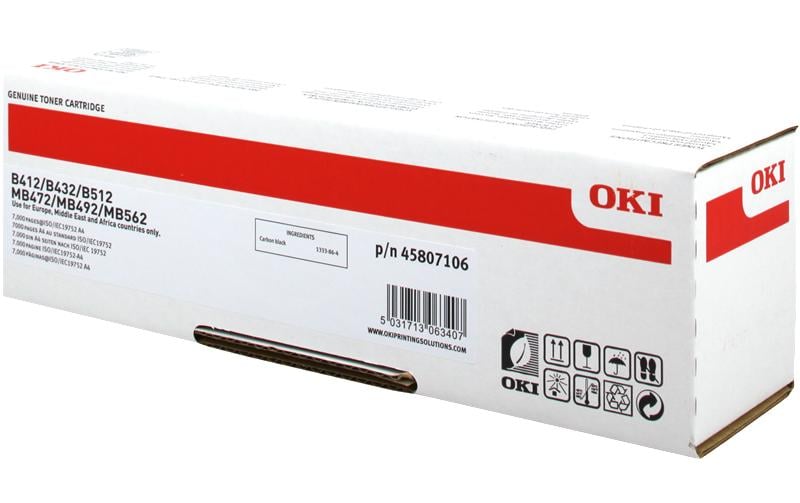 OKI Toner – schwarz, 7000 Seiten