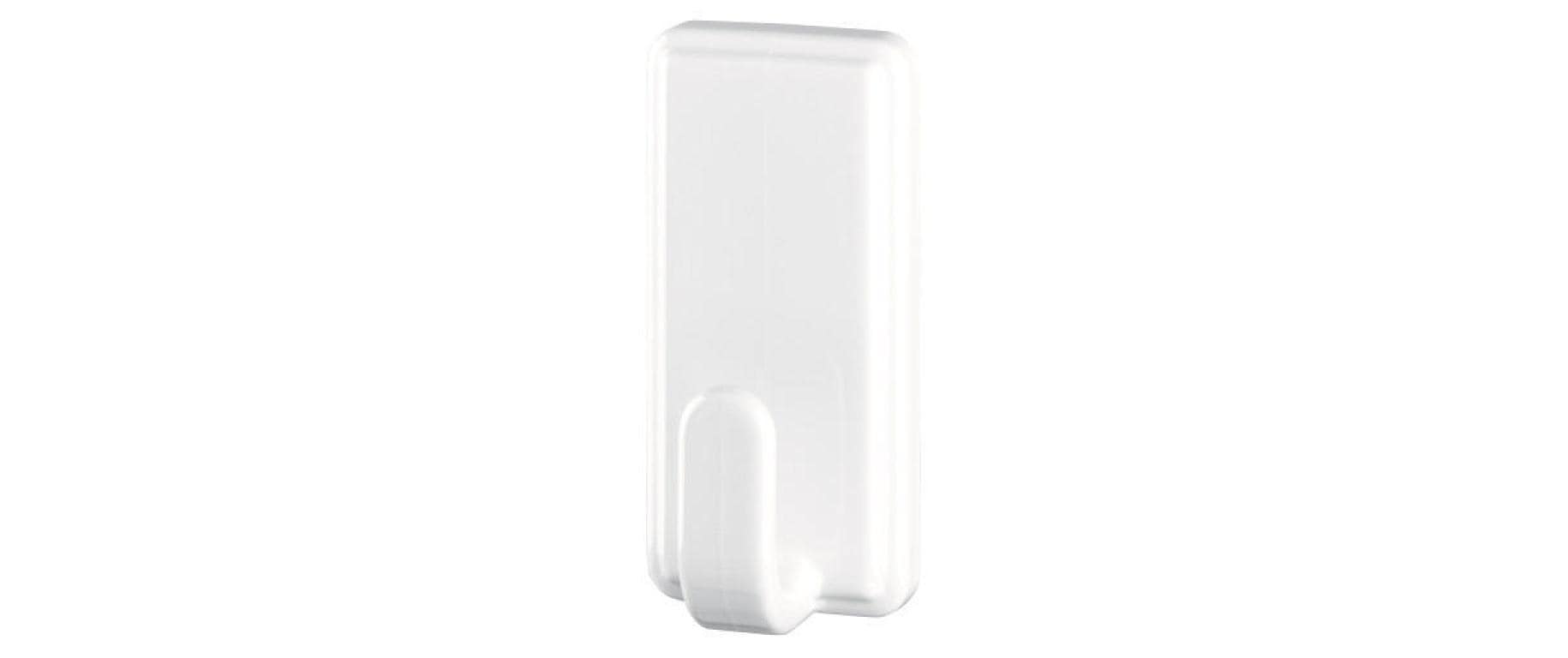 TESA Klebehaken – Kunststoff, Weiss, 2,8 × 5,8 × 2,2 cm – 2er-Pack