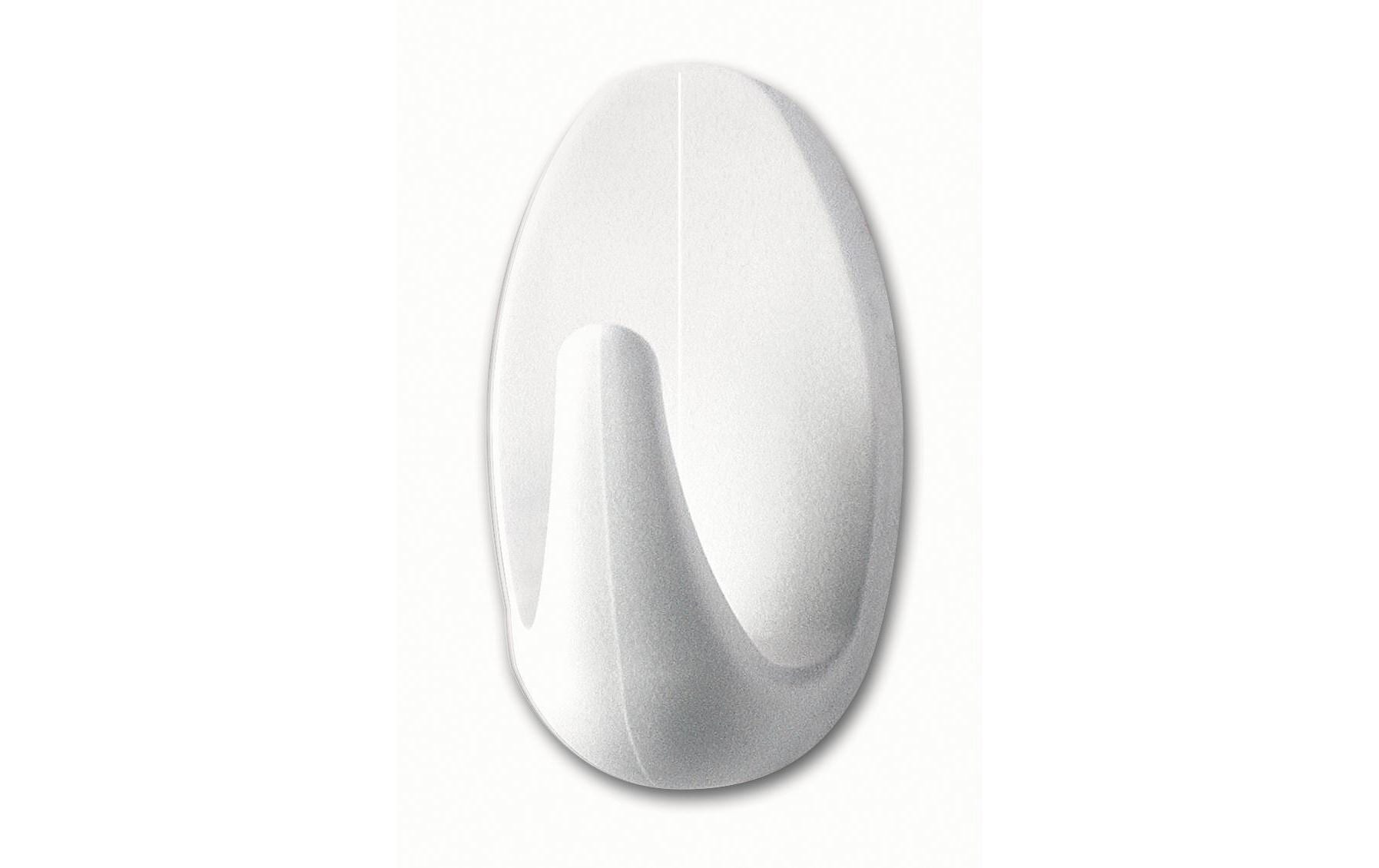 TESA Klebehaken – Kunststoff, weiss, 2,6 × 4,5 × 1,7 cm – 3er-Pack