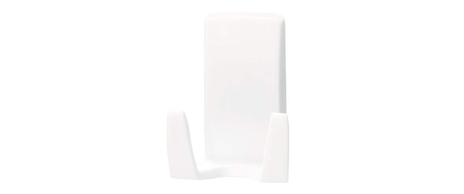 tesa Powerstrips Waterproof Wave Klebehaken – Klebemontage – 4,6 × 6,0 × 2,7 cm – Weiss – Kunststoff
