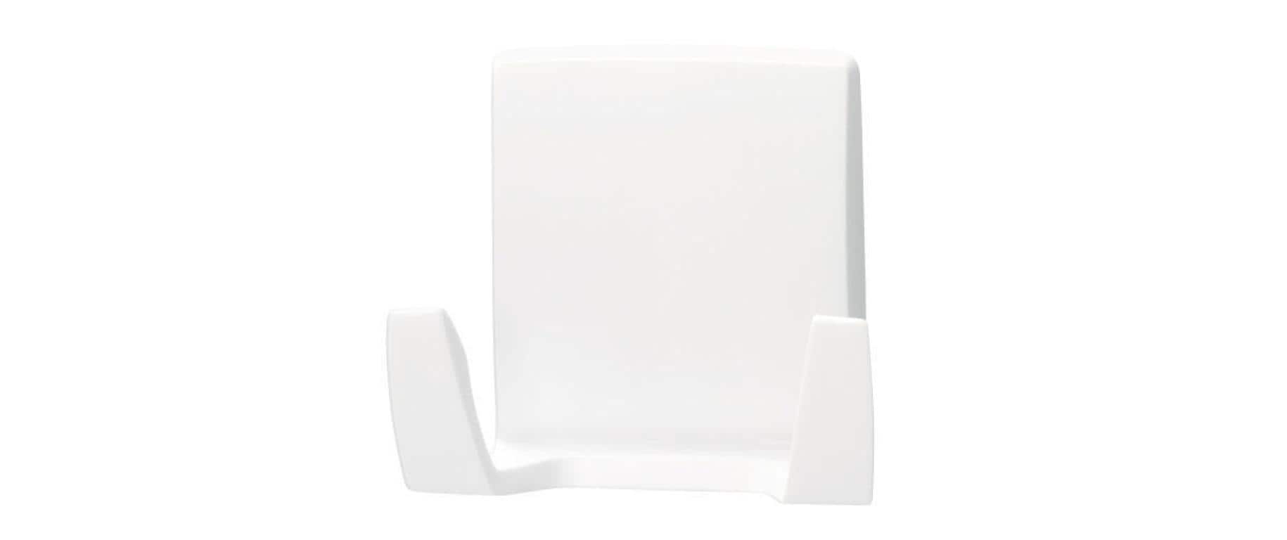 tesa Powerstrips Waterproof Wave Doppelhaken – Klebemontage – 6,7 × 6 × 3,2 cm – Weiss – Kunststoff