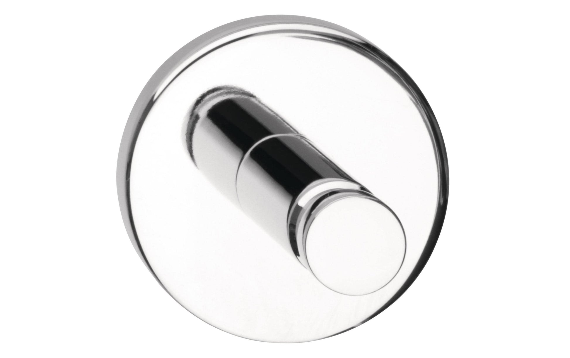 TESA Klebehaken Powerbutton – Edelstahl, 5 kg, Klebestreifen, Chrom