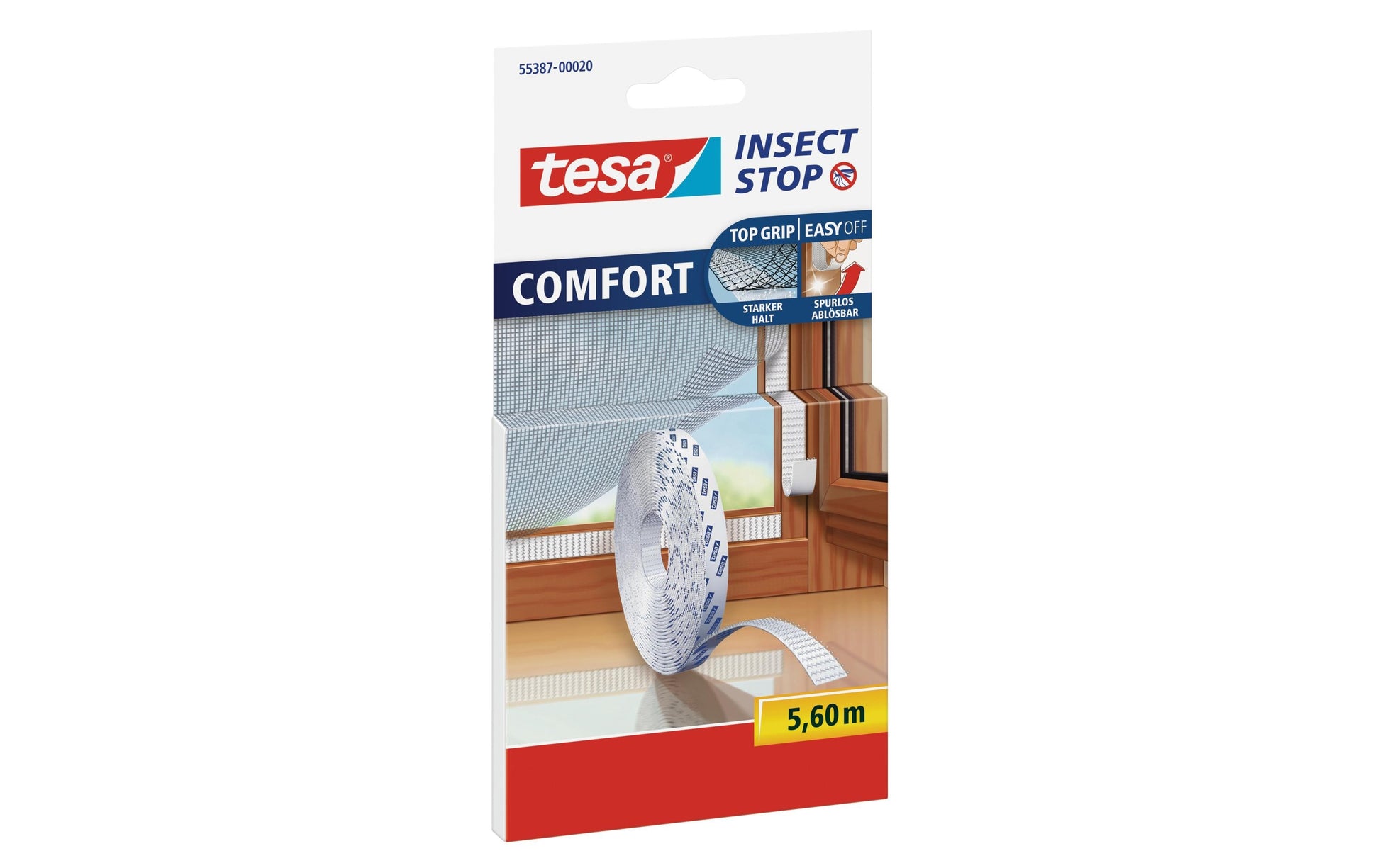 TESA Montageband – 5,6 m, Weiss, für Innen