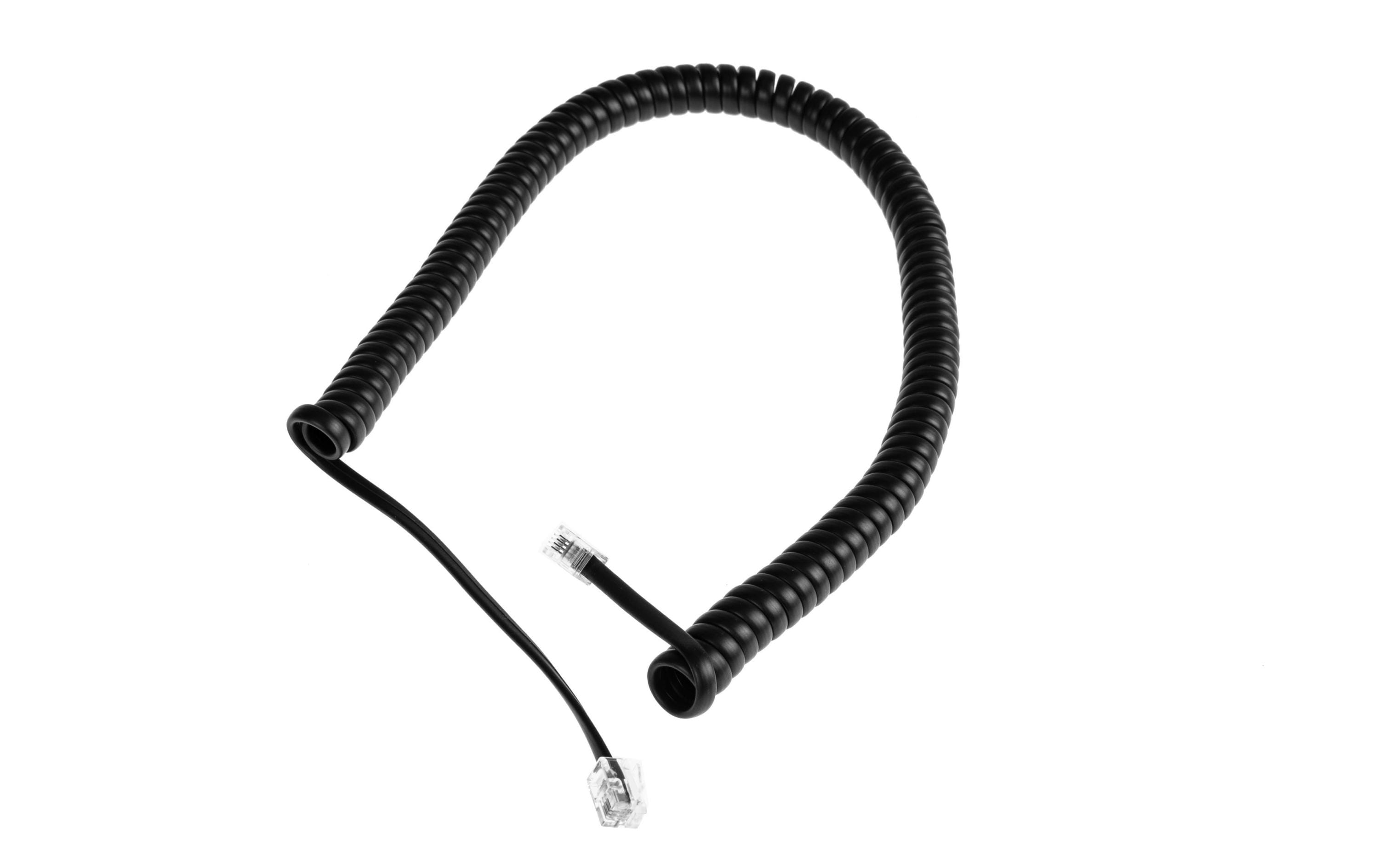 Yealink Langes Spiralkabel – 0,62 m, für Yealink T40/T41/T42 und andere, schwarz