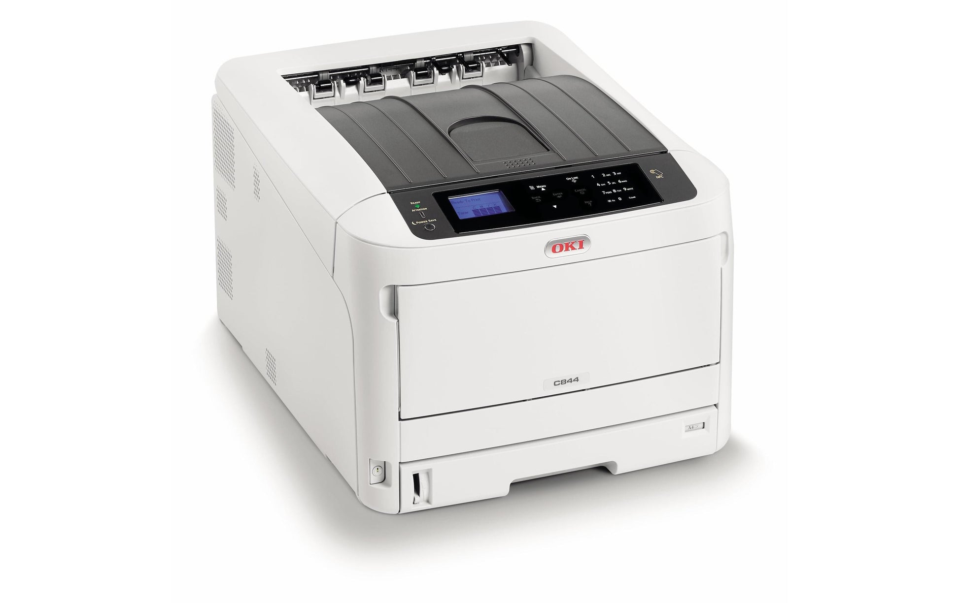 OKI C844dn – A3, Farbe, Duplex, 36 Seiten/Min., 1200 × 1200 dpi, LAN, Papier: 400 Blatt