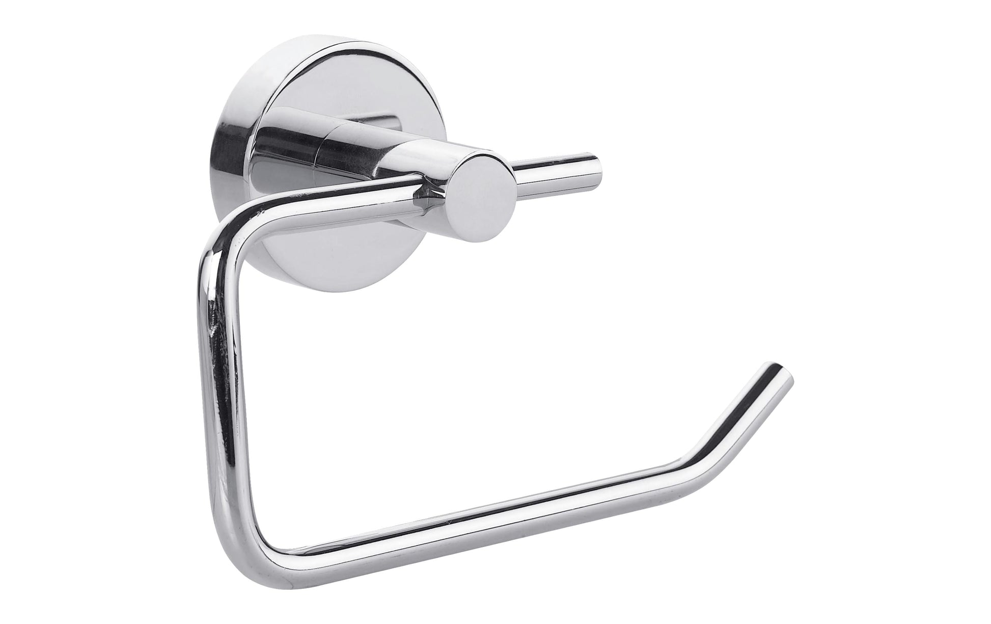 TESA Smooz – Toilettenpapierhalter – chrom, klebend, wandmontiert, 14 × 10 × 5 cm