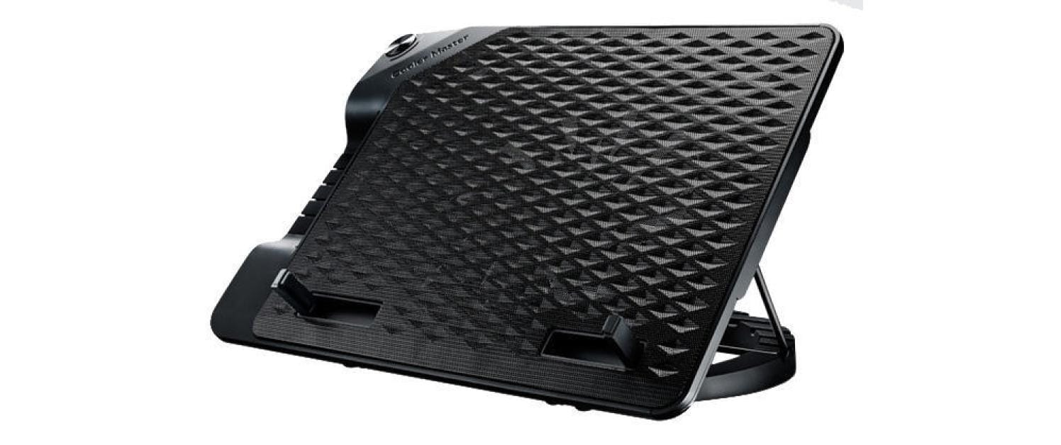 Cooler Master NotePal Ergostand III Laptop-Ständer – bis 17", mit 23 cm Lüfter, 4× USB-2.0-Hub – Schwarz