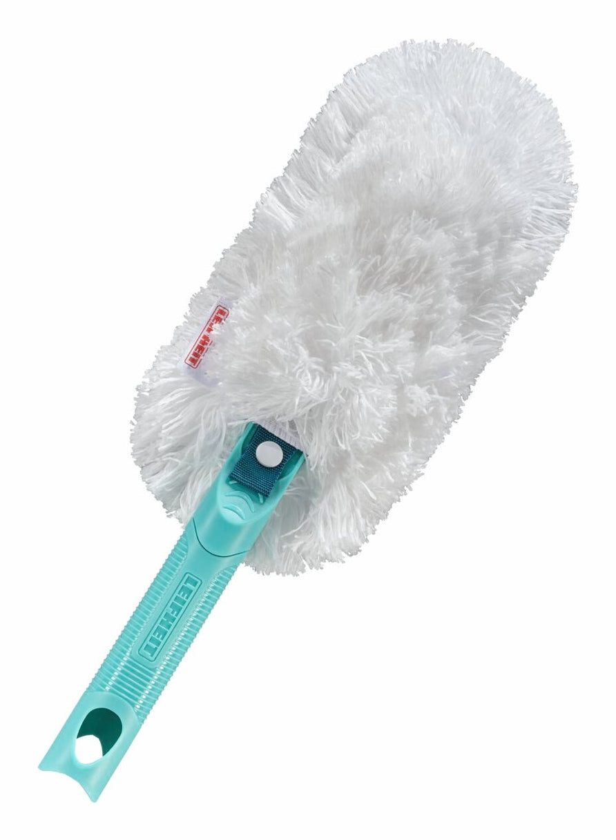 Leifheit Superduster Staubwedel – Mikrofaser – Weiss/Türkis