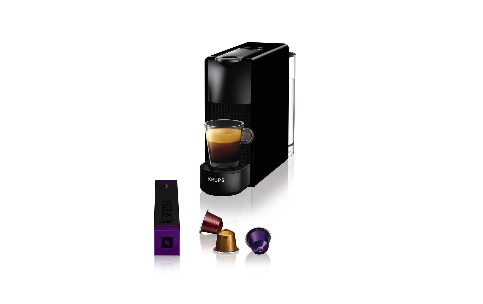 Krups Essenza Mini XN1108 Kapselmaschine – für Nespresso-Kapseln, 19 bar, 0,6 l, Schwarz