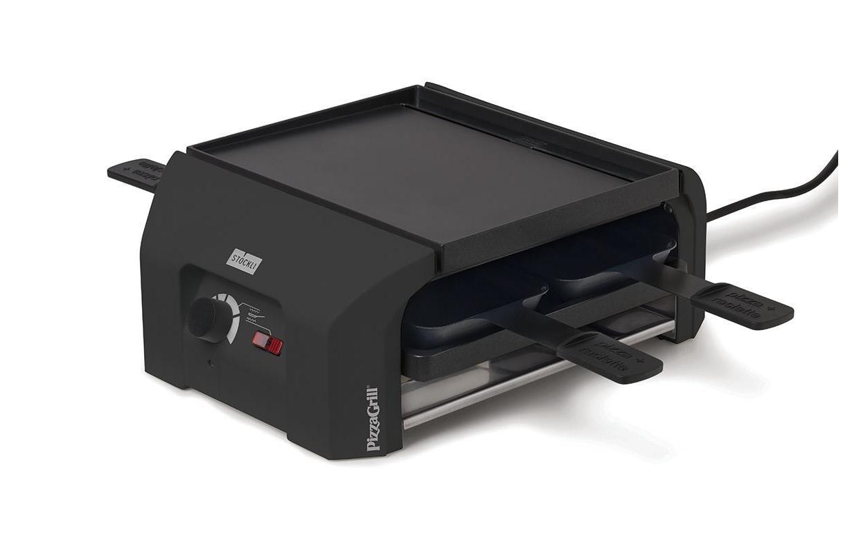 Stöckli Pizzagrill FourFour – 4 Personen, 870 W – anthrazit/Aluguss