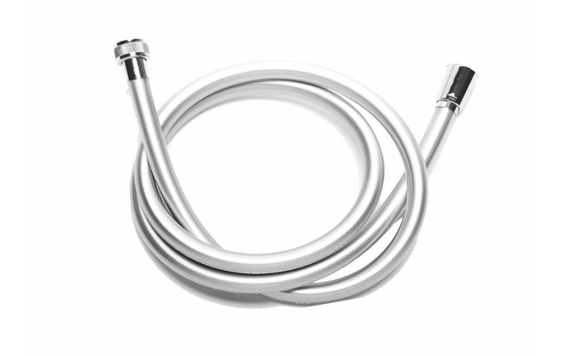 AquaClic Brauseschlauch Flex Argento – 175 cm, PVC/Polyurethan, 1/2" Anschluss, Silber