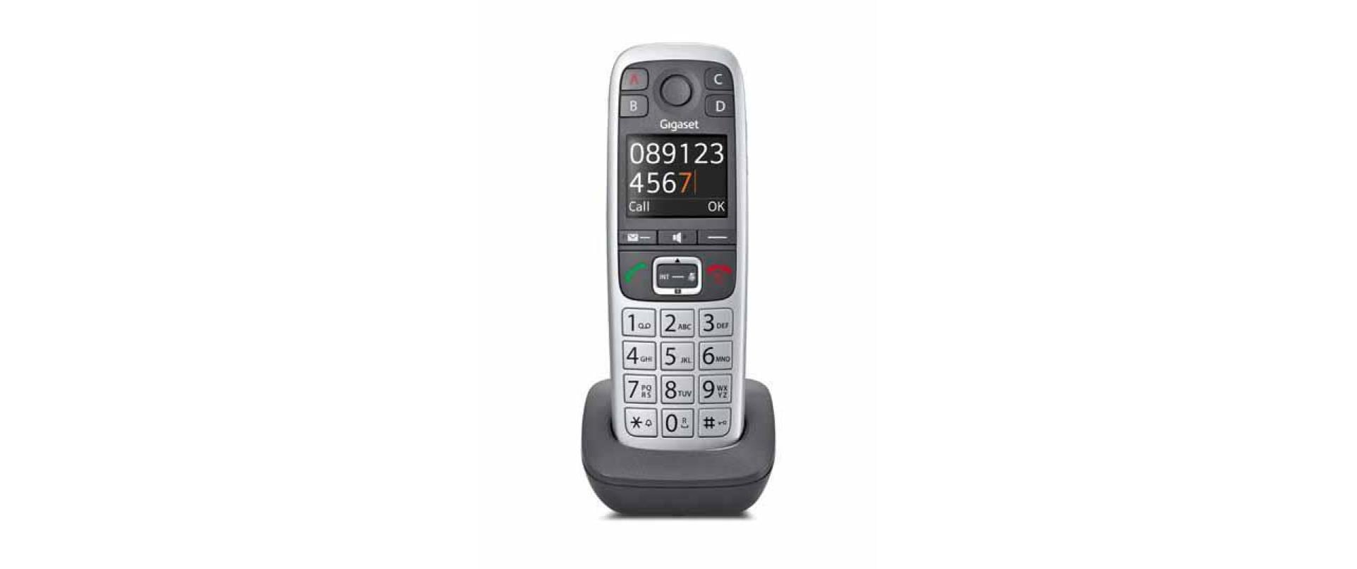 Gigaset E560 HX – Grosstastentelefon mit Anrufbeantworter und Freisprecheinrichtung