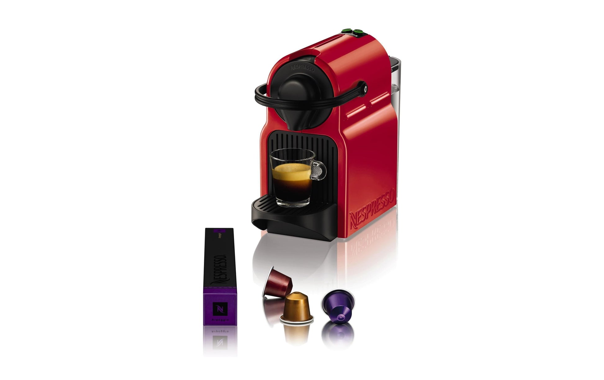 Krups Inissia XN1005 Kapselmaschine – für Nespresso-Kapseln, 19 bar, 0,7 l, Rot