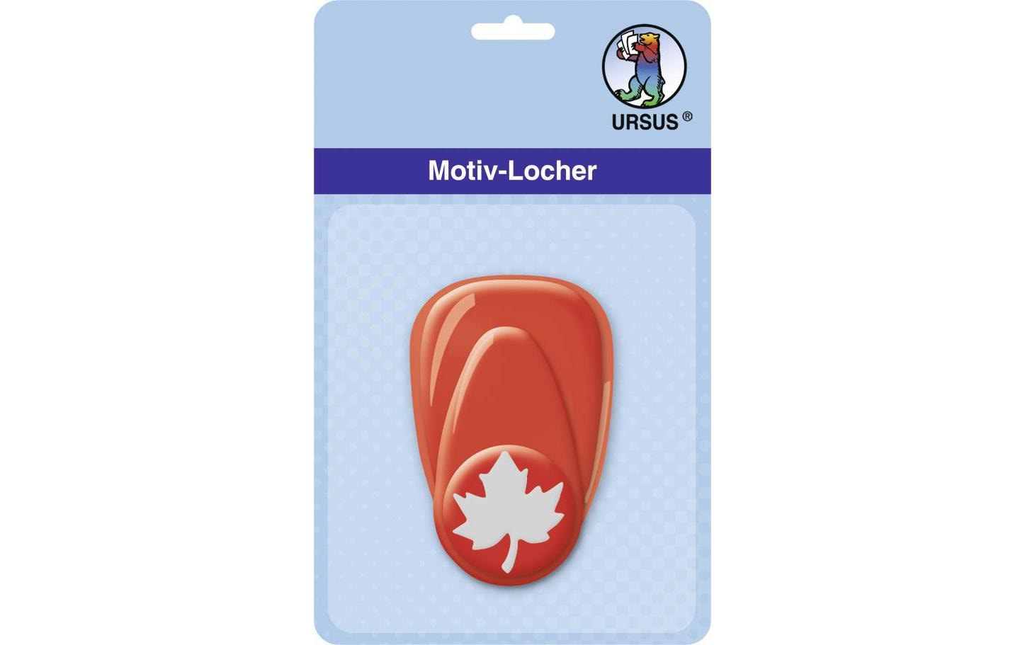 URSUS 19470014 – Motivstanzer Ahorn – Ø 16 mm, rot