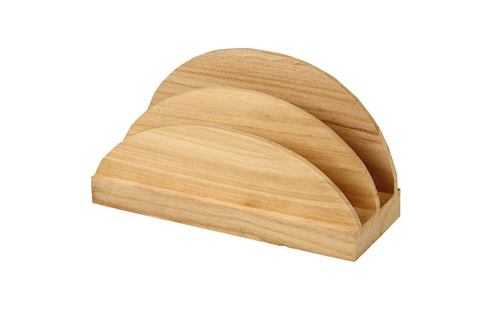 Creativ Company Serviettenhalter – 17,0 × 9,0 × 6,5 cm, Holz, Hellbraun