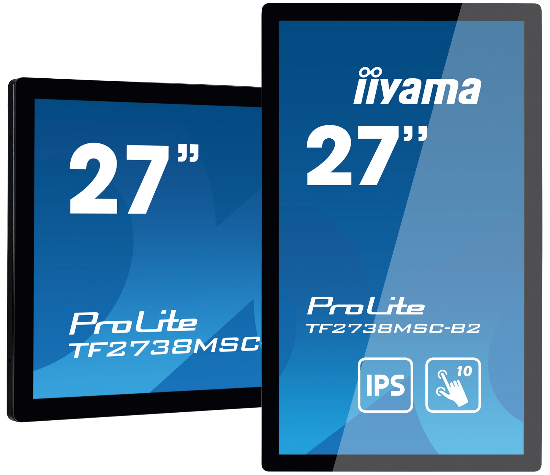 iiyama ProLite TF2738MSC-B2 – Monitor, 27", 1920 × 1080 (Full HD), Touch, Schwarz
