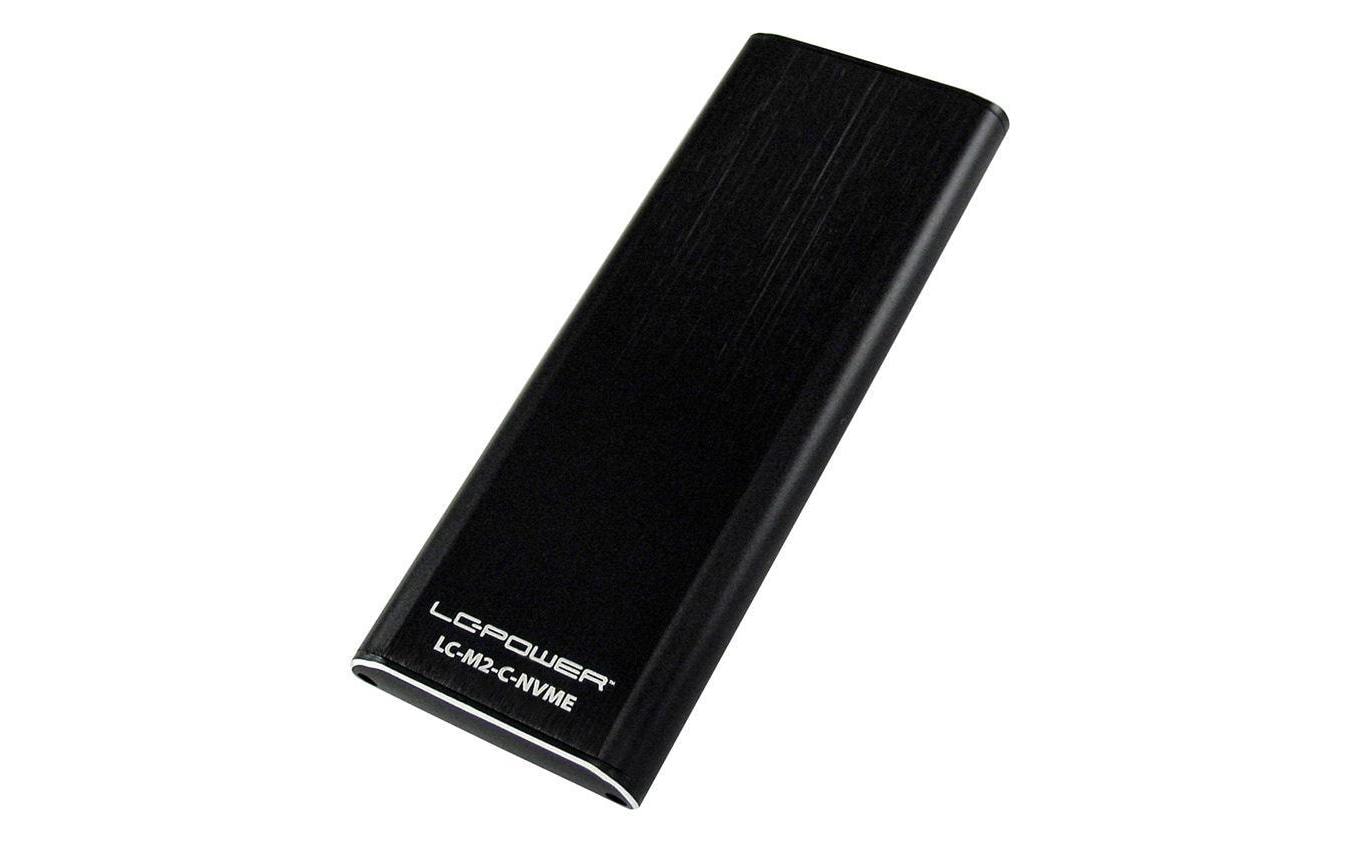 LC-Power LC-M2-C NVME – 1-Schacht SSD-Gehäuse – USB 3.2 Gen 2 (10 Gbit/s), USB-C, für M.2 NVMe (PCIe x4)