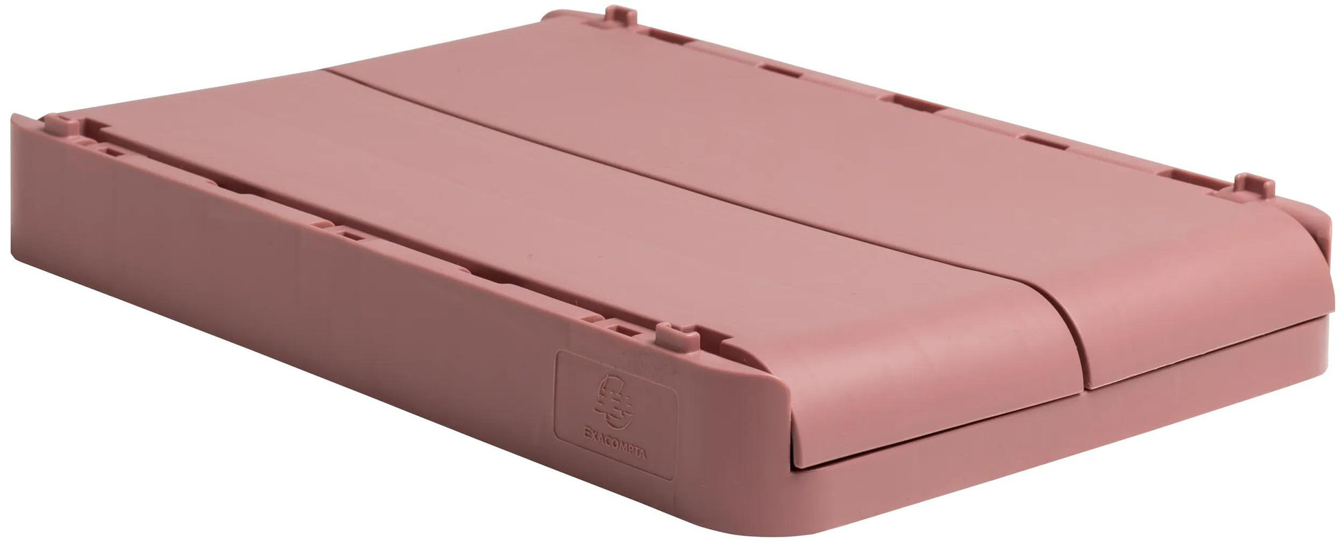 Exacompta Aufbewahrungsbox – Polypropylen – Rosa (stapelbar, mit Griffmulden) – 276 × 120 × 188 mm