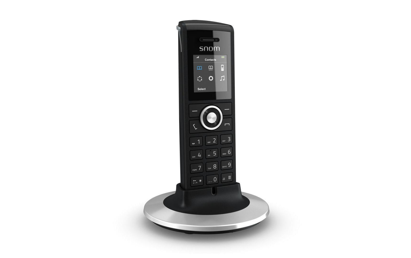 Snom M25 – DECT-Telefon nur Mobilteil, freisprechen, für Snom M700/M300, schwarz