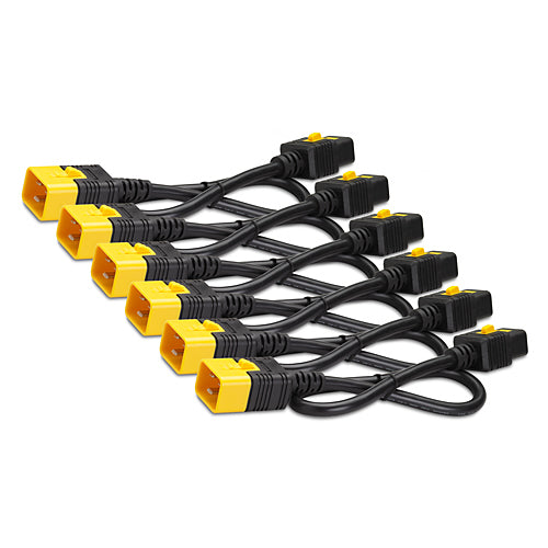 APC Netzkabel, IEC C19 auf IEC C20, verriegelbar, 1,8 m, 6 Stück
