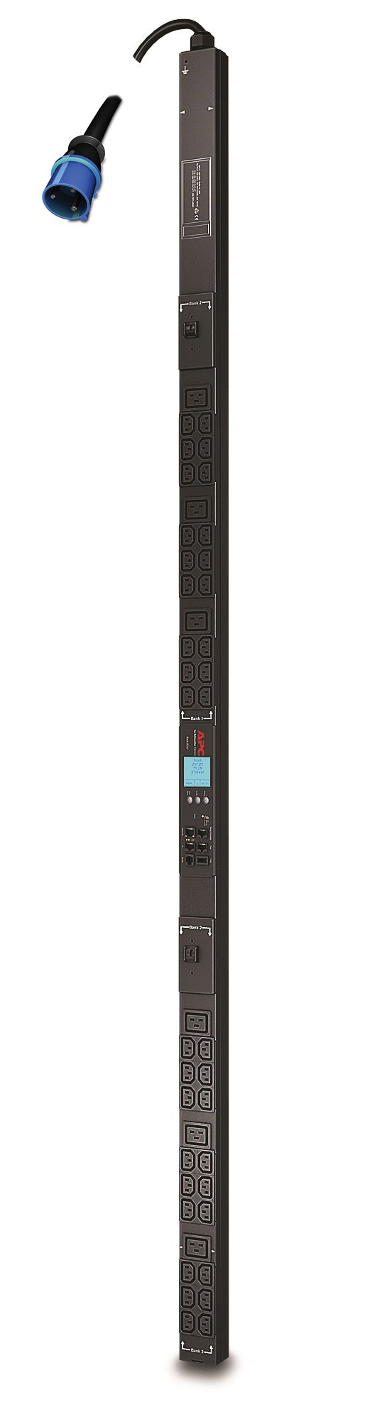 APC Rack-PDU – Überwacht, 1-ph, 0U, 32 A 230 V, 36×C13 + 6×C19, IEC 60309, 3 m