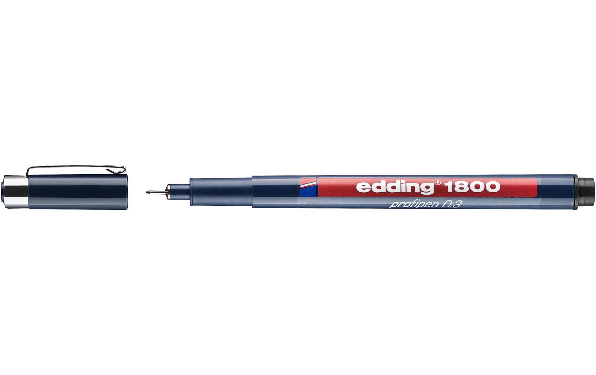 Edding 1800 Fineliner 0,35 mm – schwarz – wasserfest, dokumentenecht