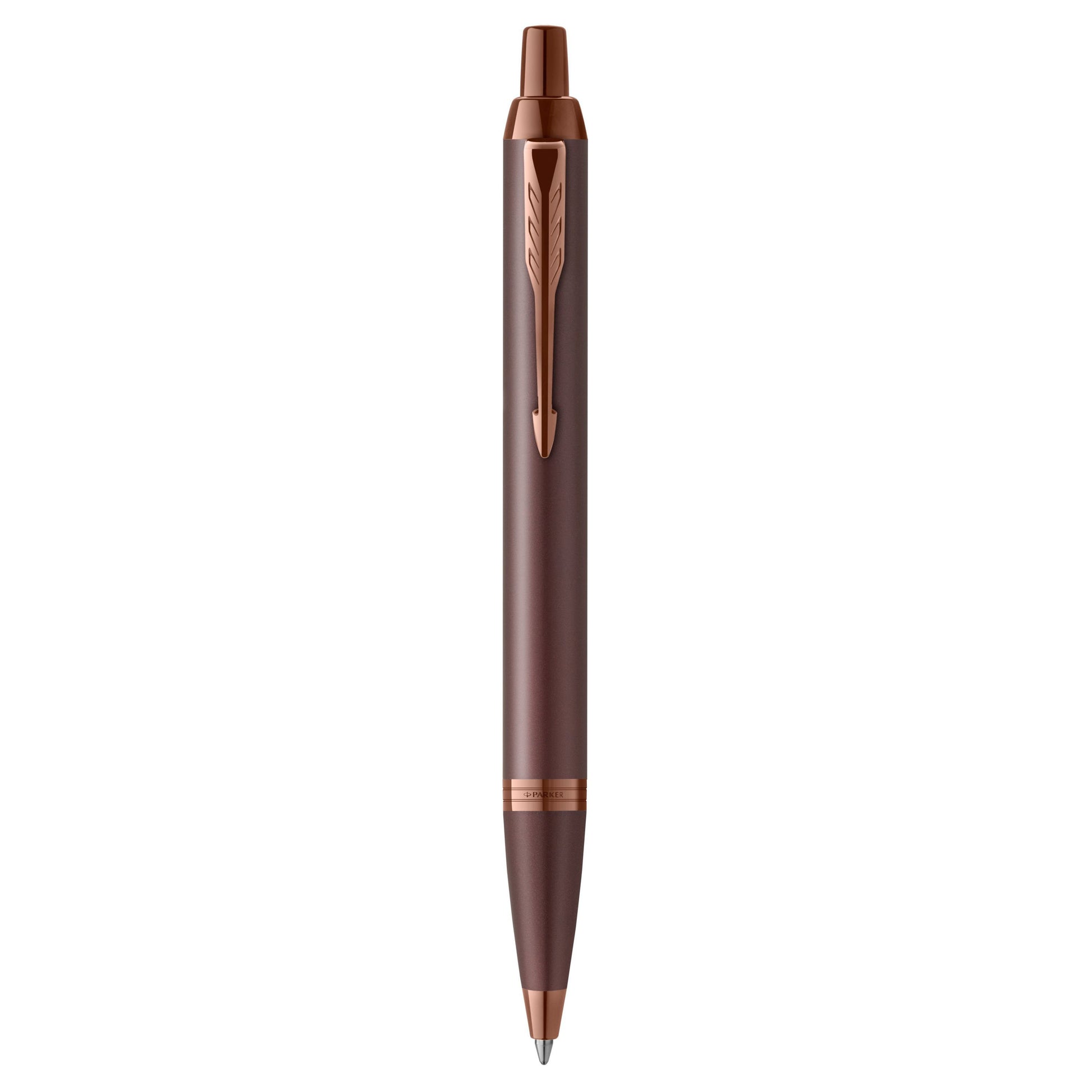 Parker IM Mono Burgundy Kugelschreiber – Blau, Druck, Edelstahl, Metallic, nachfüllbar