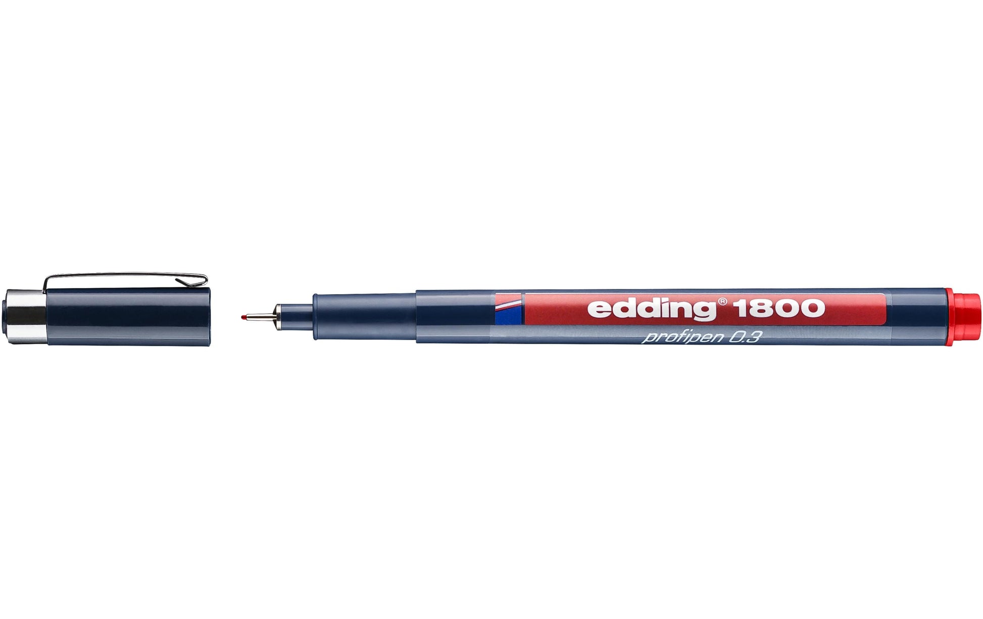 Edding 1800 Fineliner 0,35 mm – rot – wasserfest, dokumentenecht