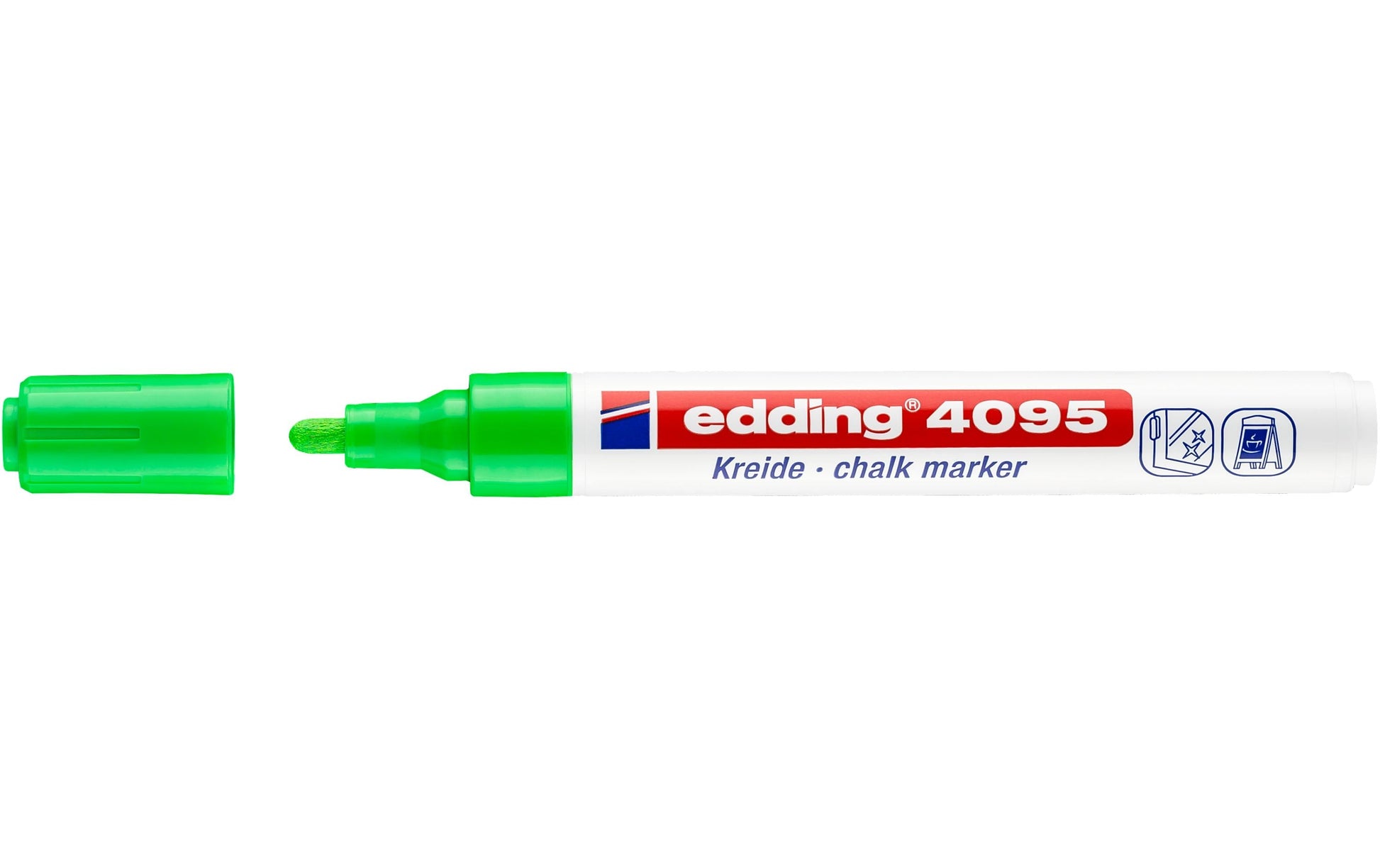 Edding Kreidemarker 4095 – Rund, 2–3 mm – Hellgrün