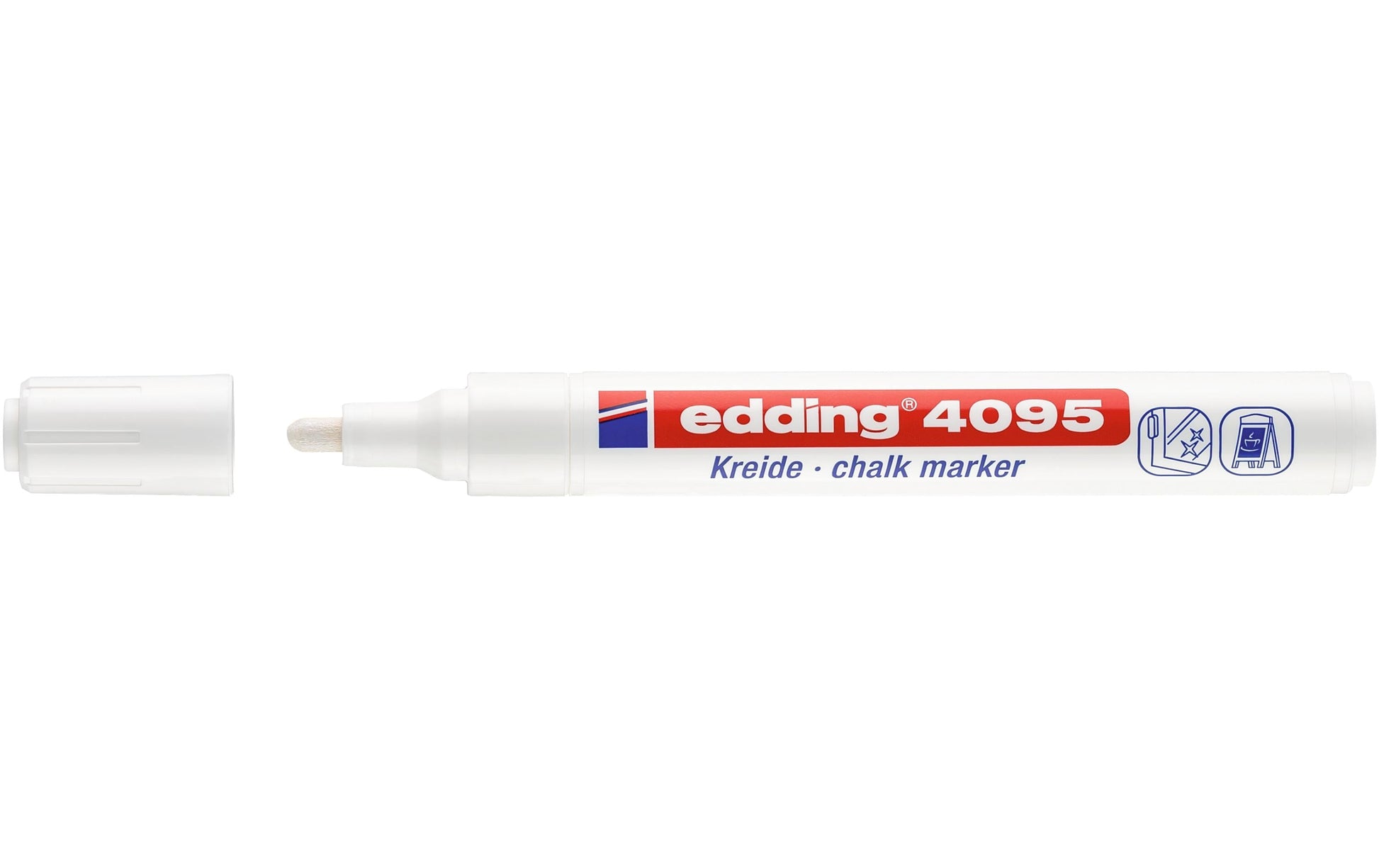Edding Kreidemarker 4095 – Rund, 2–3 mm – Weiss