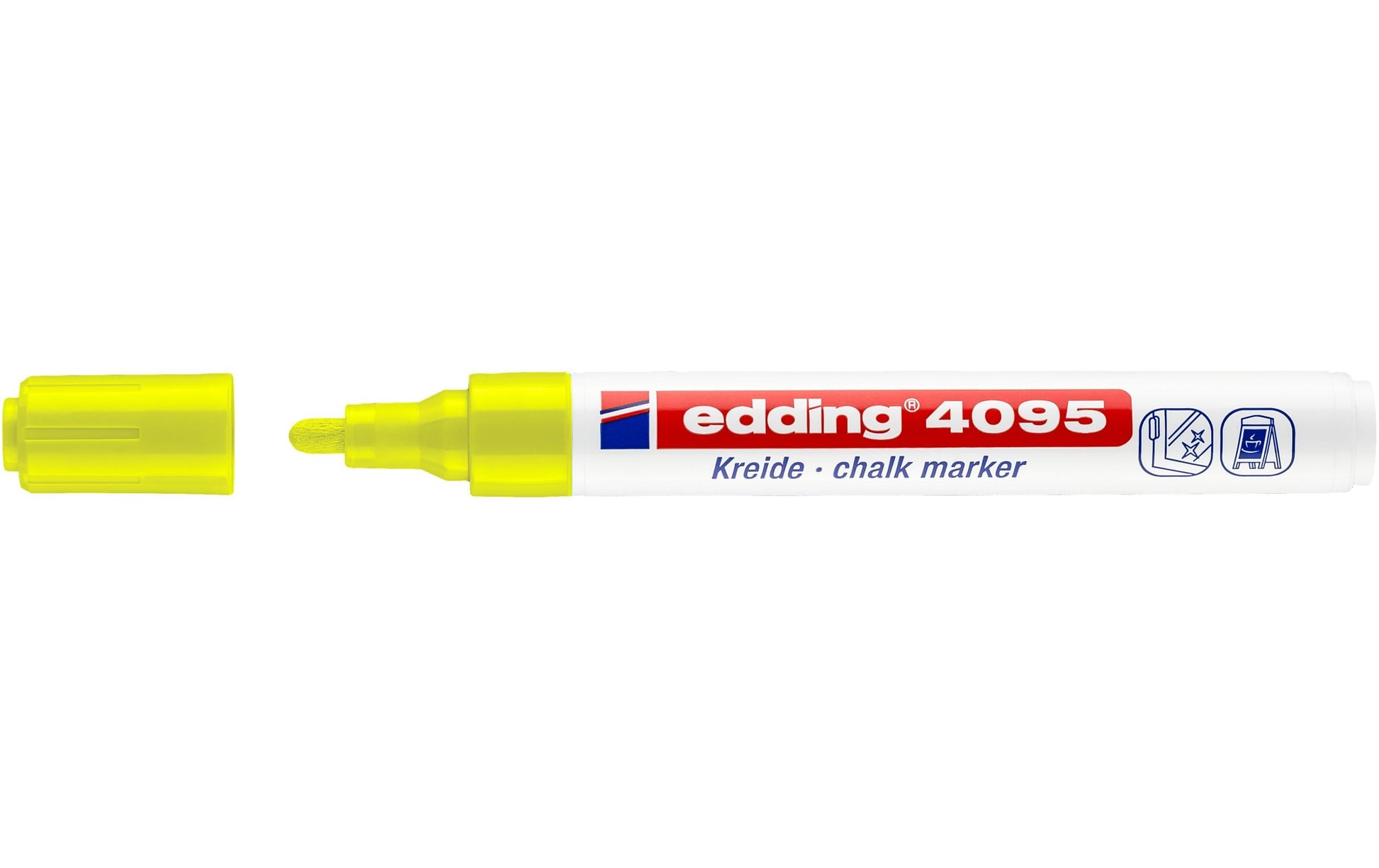 Edding Kreidemarker 4095 – Rund, 2–3 mm – Neongelb