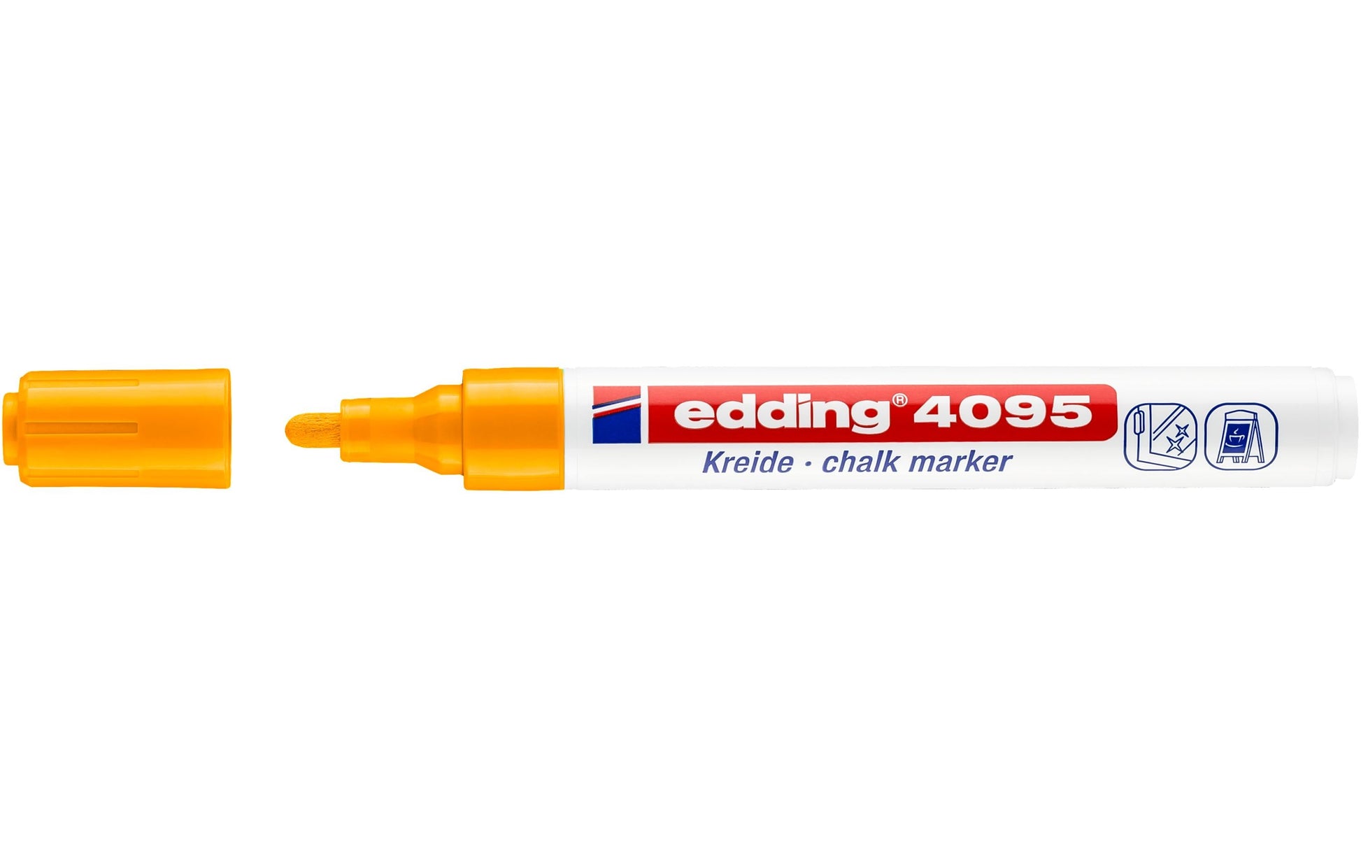 Edding Kreidemarker 4095 – Rund, 2–3 mm – Neonorange