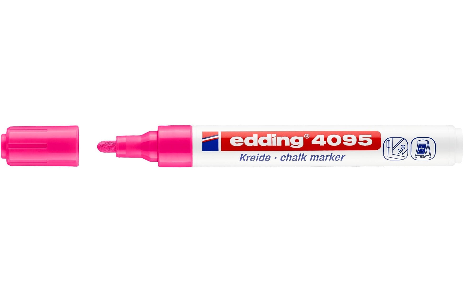 Edding Kreidemarker 4095 – Rund, 2–3 mm – Neonpink