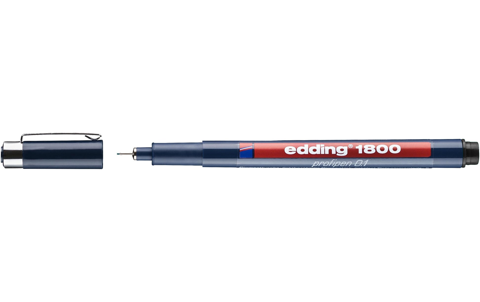 Edding 1800 Fineliner 0,25 mm – schwarz – wasserfest, dokumentenecht