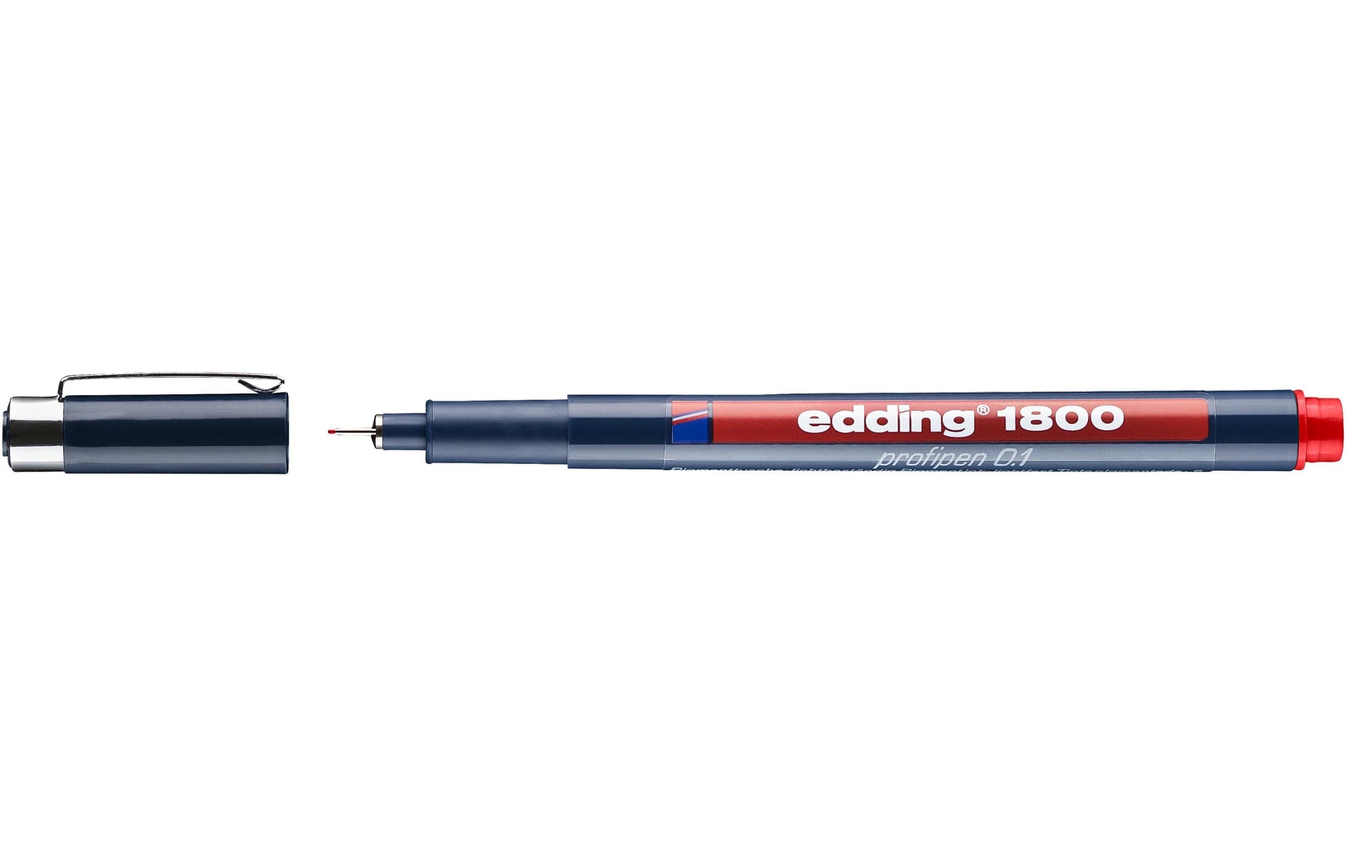 Edding 1800 Fineliner 0,25 mm – rot – wasserfest, dokumentenecht