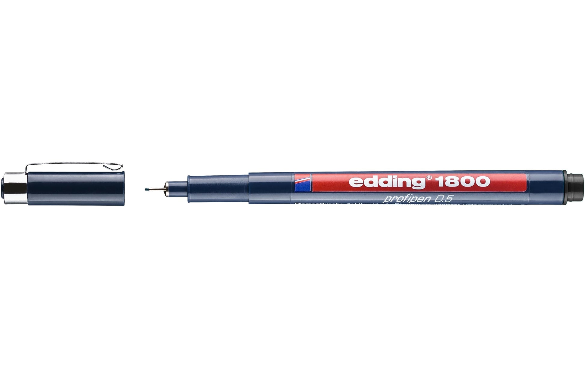 Edding 1800 Fineliner 0,5 mm – schwarz – wasserfest, dokumentenecht