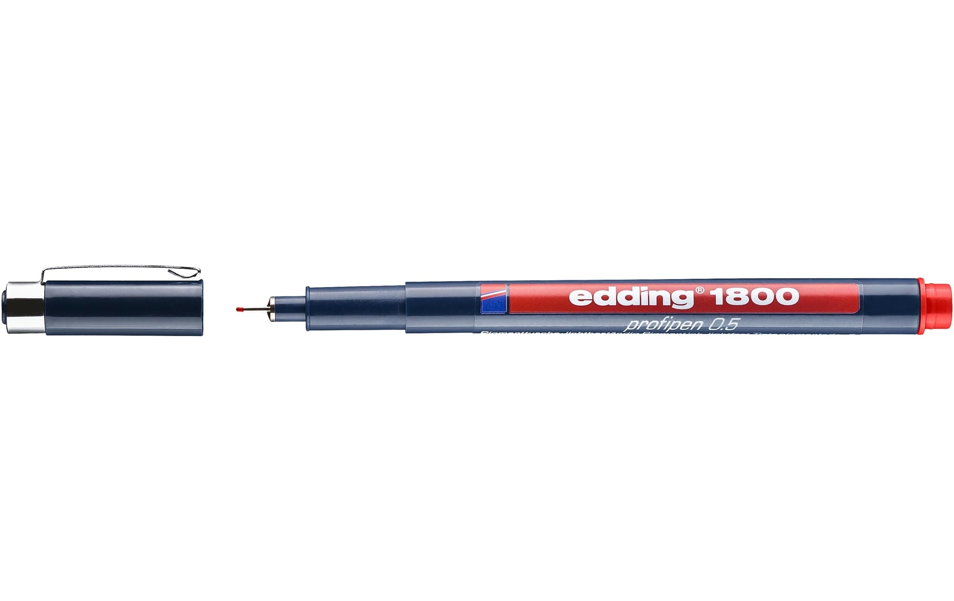 Edding 1800 Fineliner 0,5 mm – rot – wasserfest, dokumentenecht