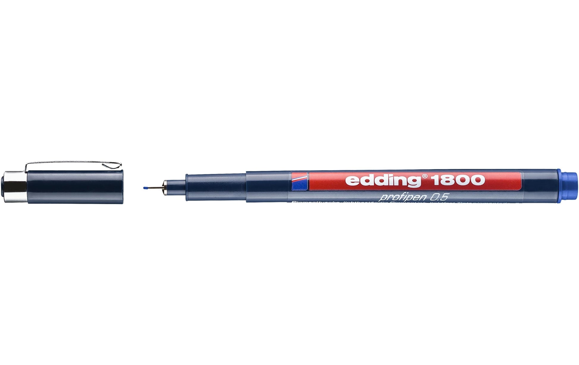 Edding 1800 Fineliner 0,5 mm – blau – wasserfest, dokumentenecht