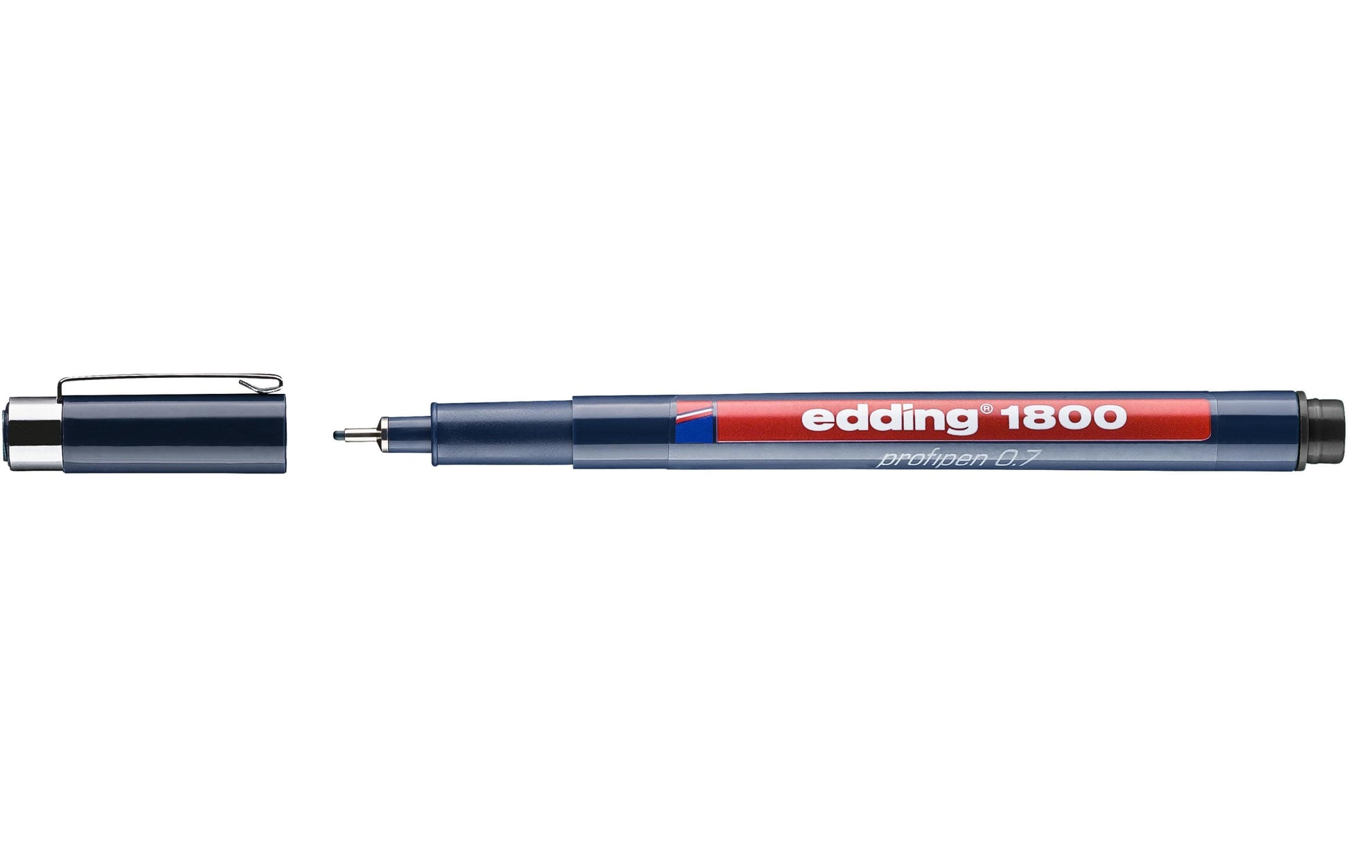 Edding 1800 Fineliner 0,7 mm – schwarz – wasserfest, dokumentenecht