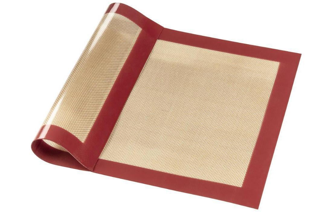 Xavax Backmatte 30 × 40 cm, Silikon, Braun/Rot