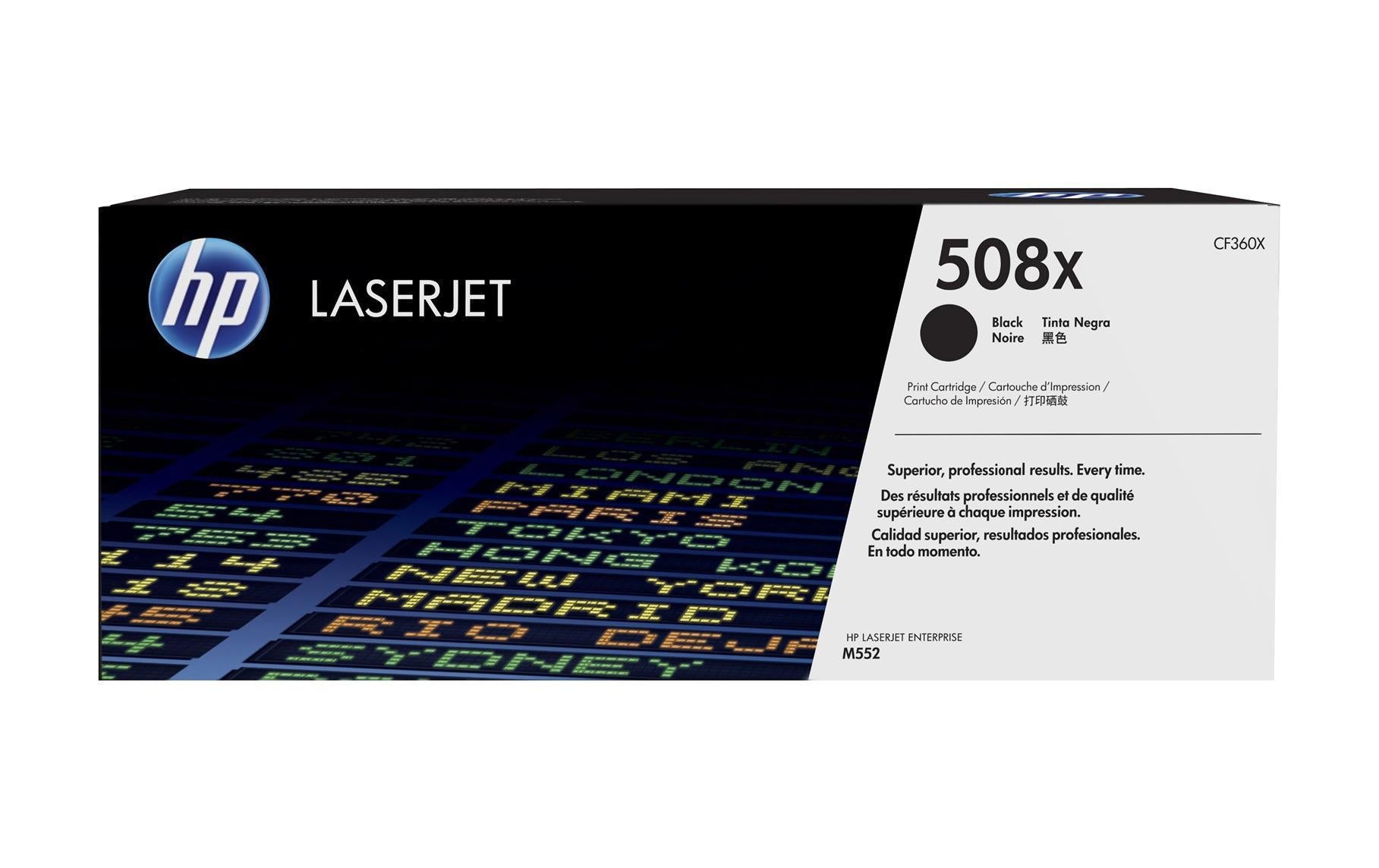 HP Toner 508X – schwarz, 12500 Seiten