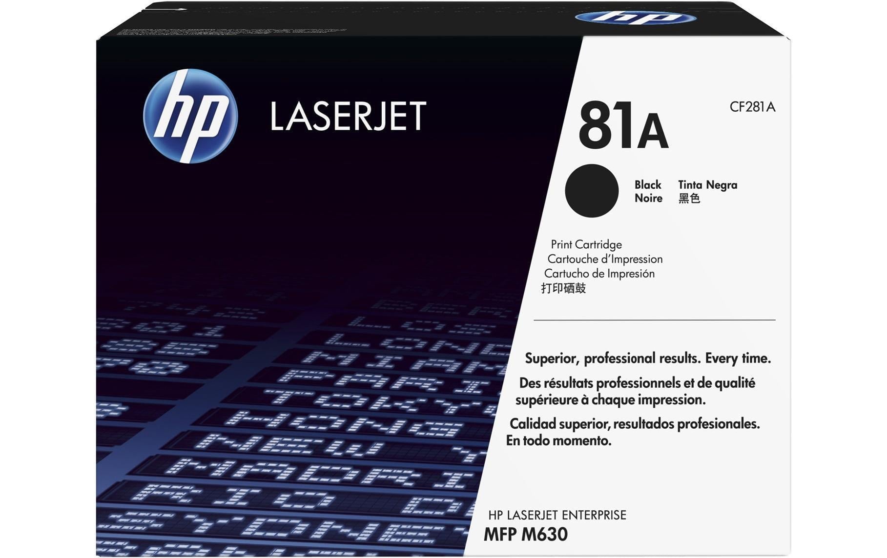 HP Toner 81A – schwarz, 10500 Seiten