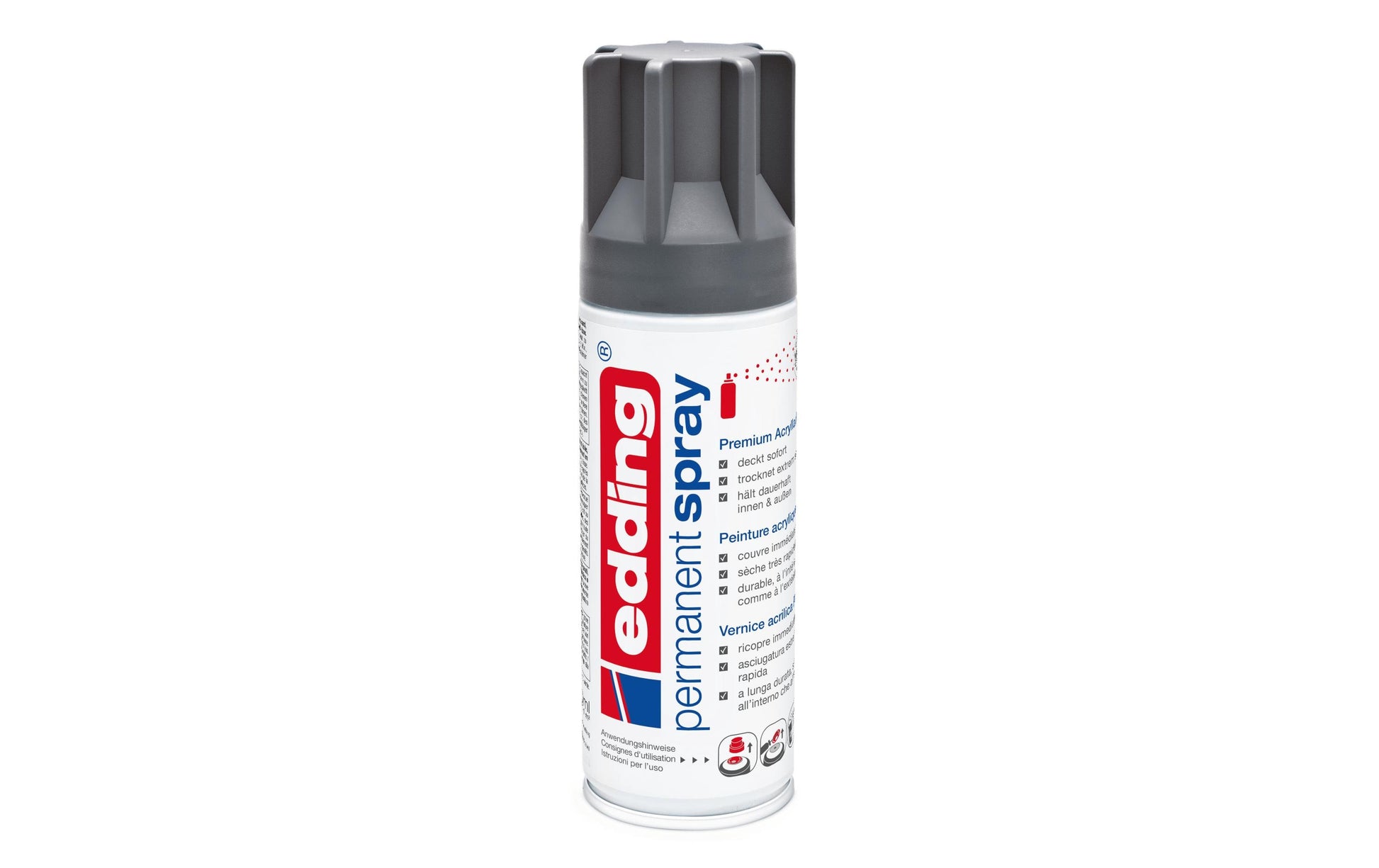 Edding Farbspray – Anthrazit, seidenmatt, 200 ml