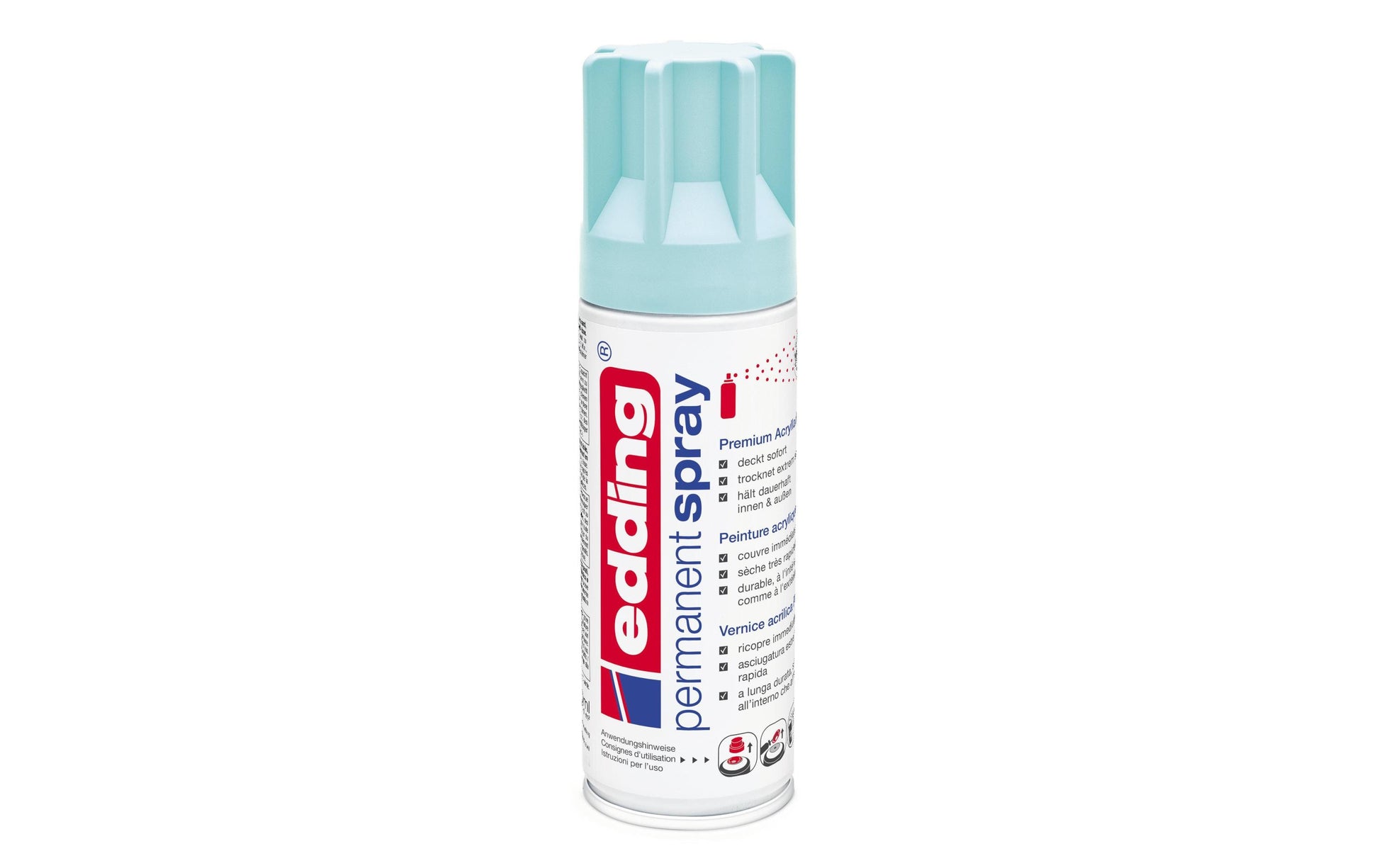 Edding Farbspray – Pastellblau, Seidenmatt, 200 ml