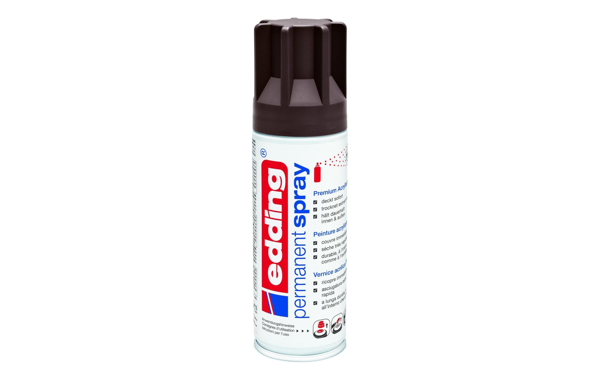 Edding Farbspray – Schokoladenbraun, seidenmatt, 200 ml