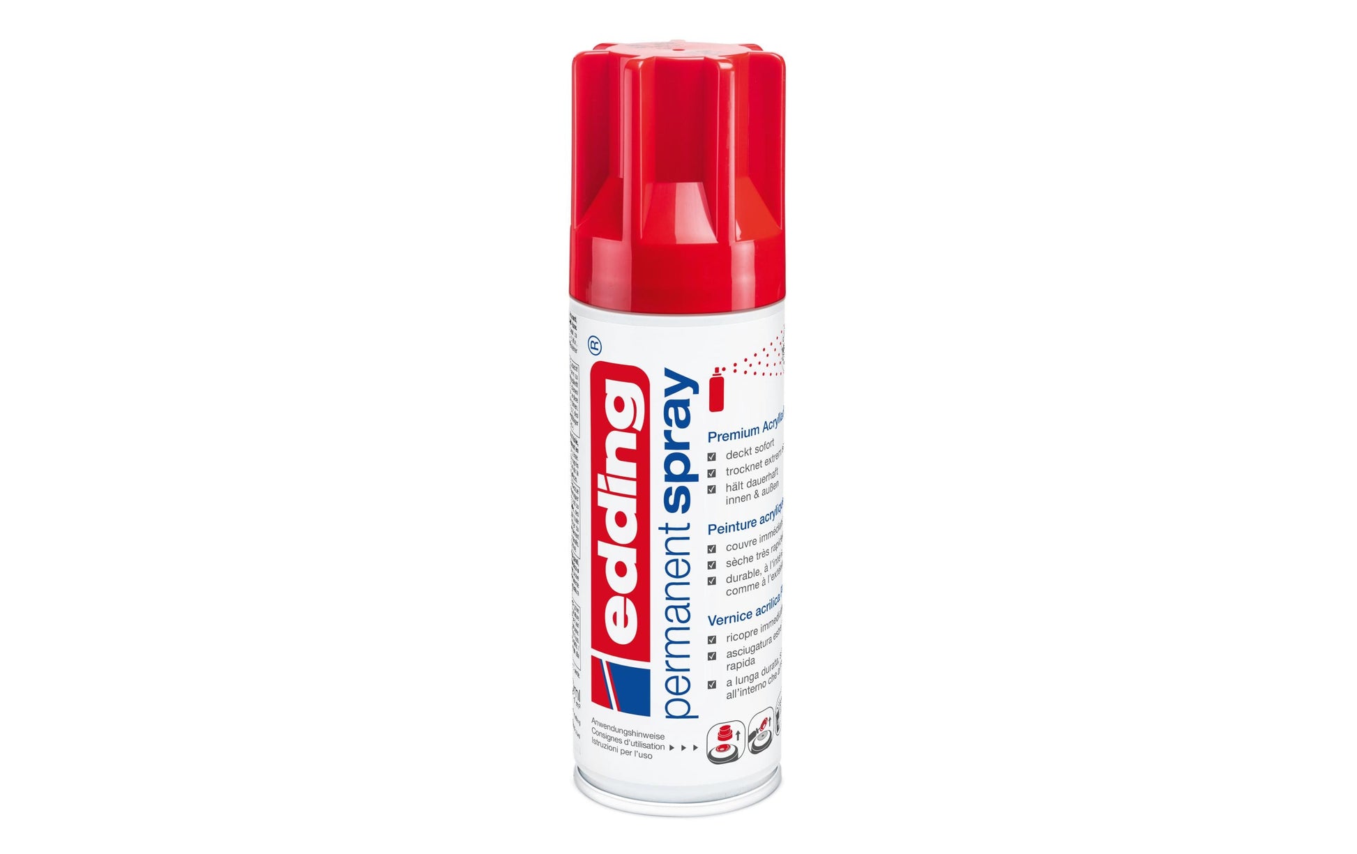 Edding Farbspray – Verkehrsrot, glänzend, 200 ml