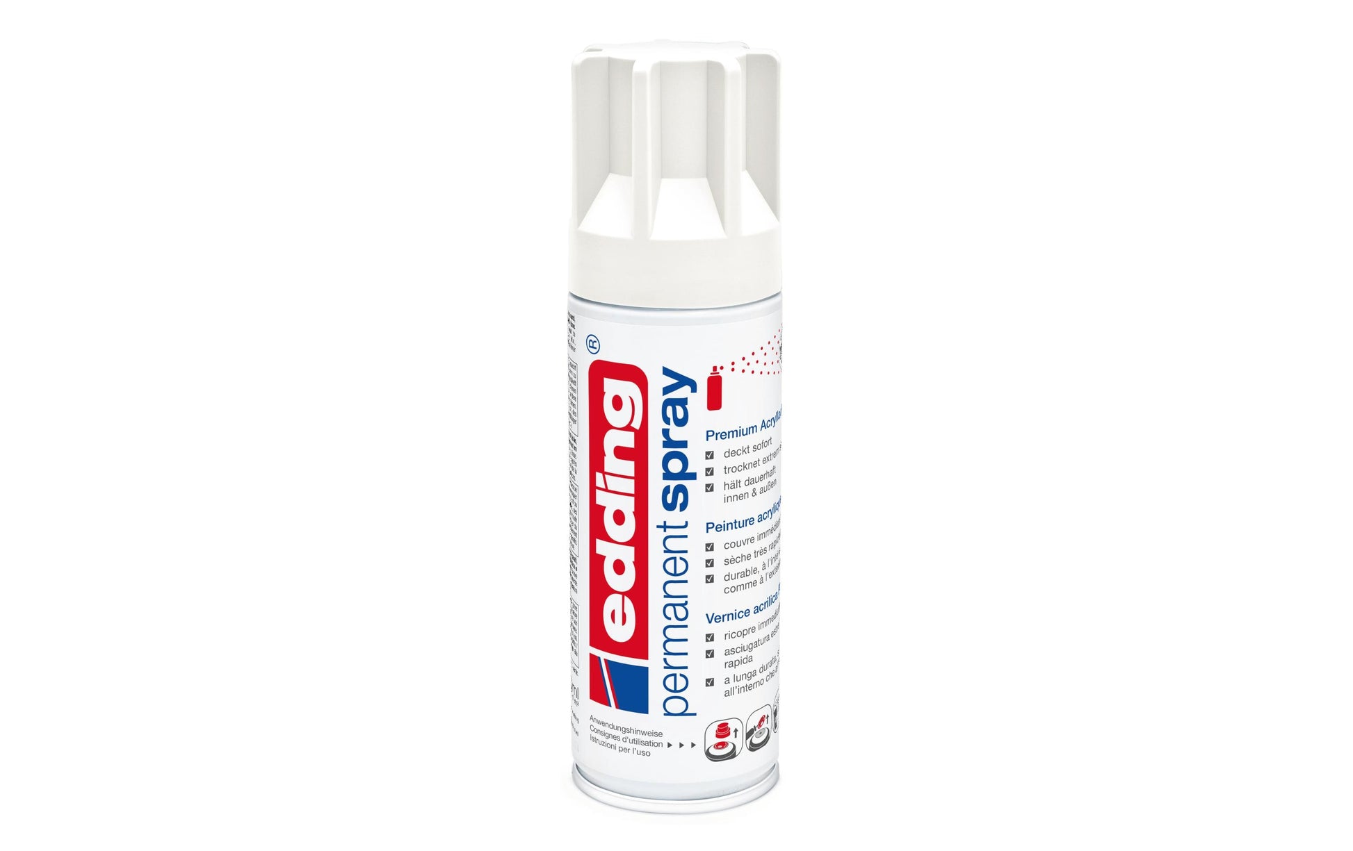Edding Farbspray – Verkehrsweiss, seidenmatt, 200 ml