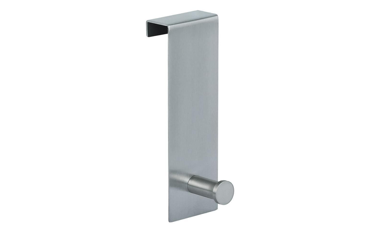 Spirella Türhaken Punt – Edelstahl gebürstet, 13,5×4,5×1,9 cm